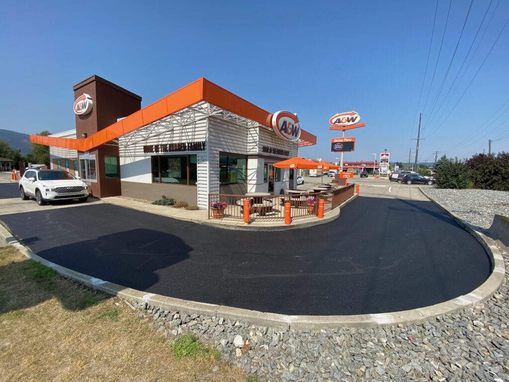 A&W driveway blacktop maintenance coat contact us