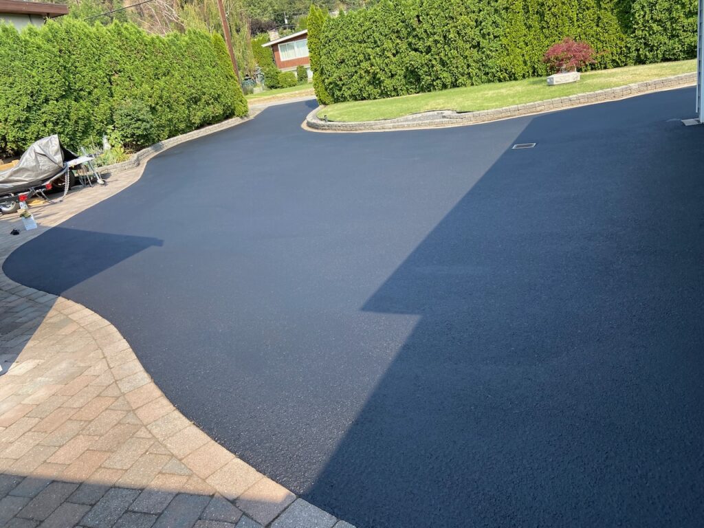 Revelstoke BC driveway sealcoating after bc